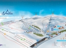 Ski mapa Popove Šapke sa ucrtanom trasom novog šestoseda