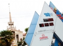 Digitalni sat, koji otkucava vreme do 7. februara 2014, kada počinju dvonedeljne XXII Zimske Olimpijske igre u ruskom grad Sočiju na obalama Crnog mora.