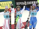 Podium slaloma u Aspenu 2012
