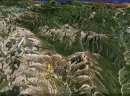 Isola 2000 - mapa terena - sa pogledom na more