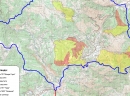 Park prorode Mokra gora, južni deo mape